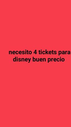 Need tickets