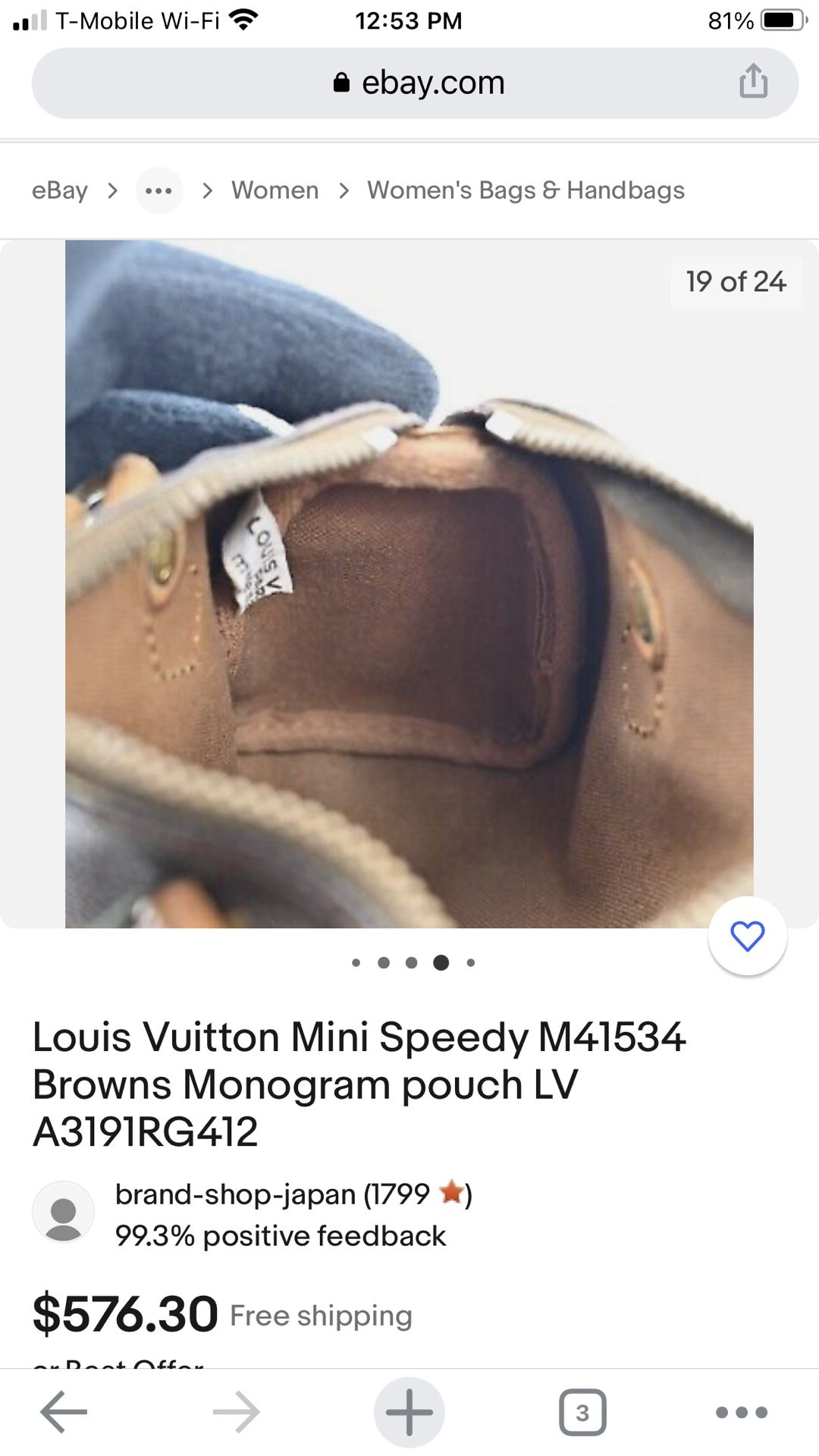 LOUIS VUITTON MINI SPEEDY MONOGRAM HAND BAG POCHETTE. for Sale in Las  Vegas, NV - OfferUp