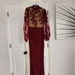 Burgundy Dress