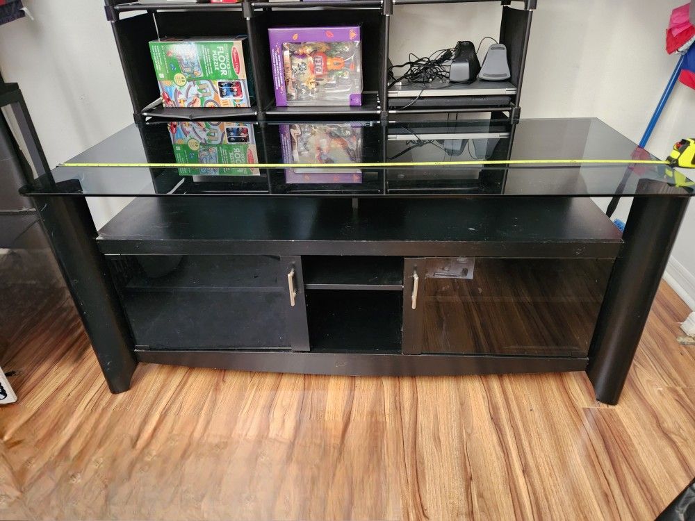 Glass Top TV Stand