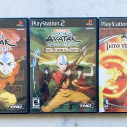 PLAYSTATION 2: AVATAR THE LAST AIR BENDER BUNDLE (3 GAMES)