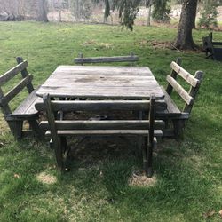 Picnic Table And Chairs 