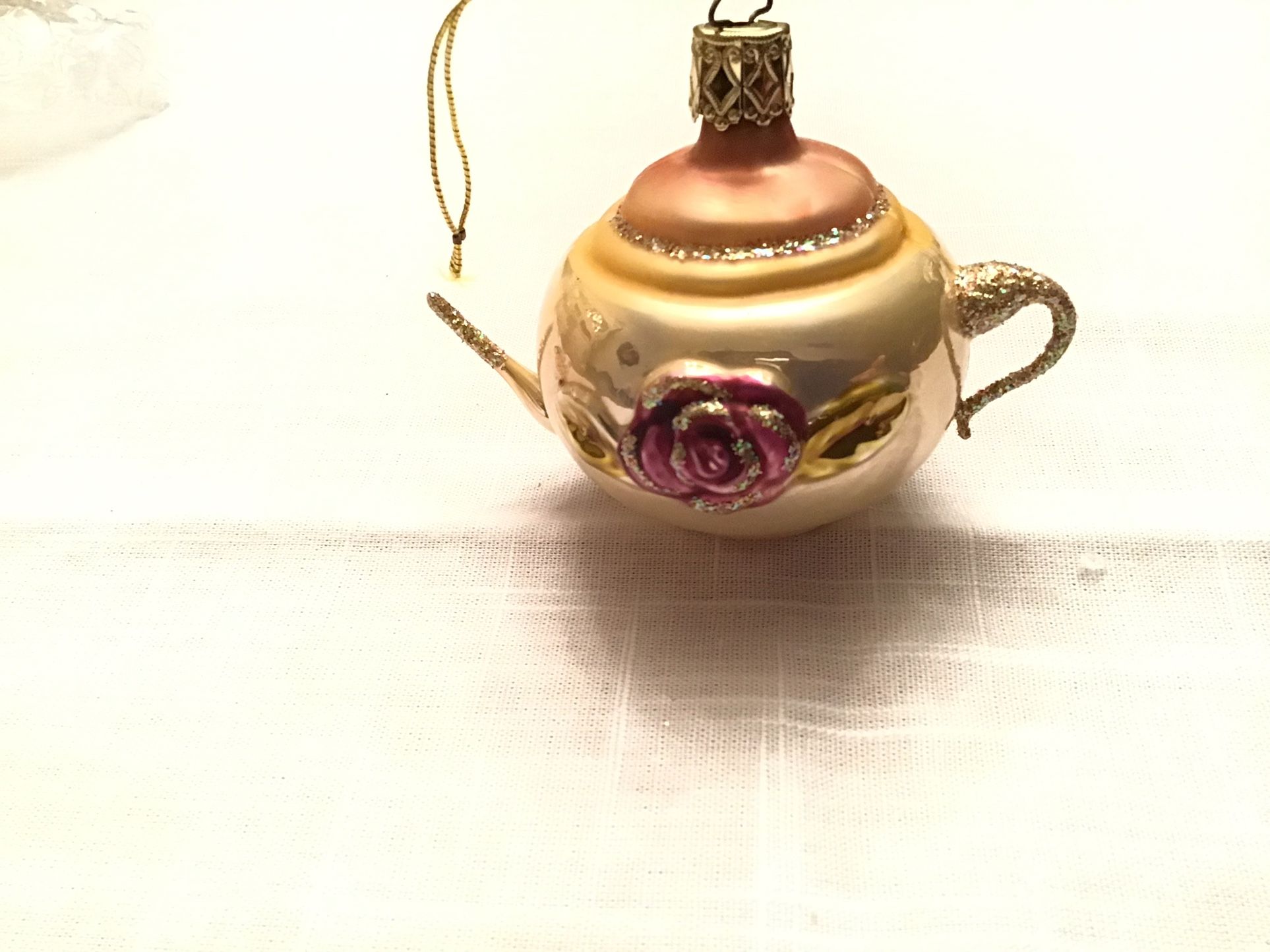 Vintage Teapot Ornament 