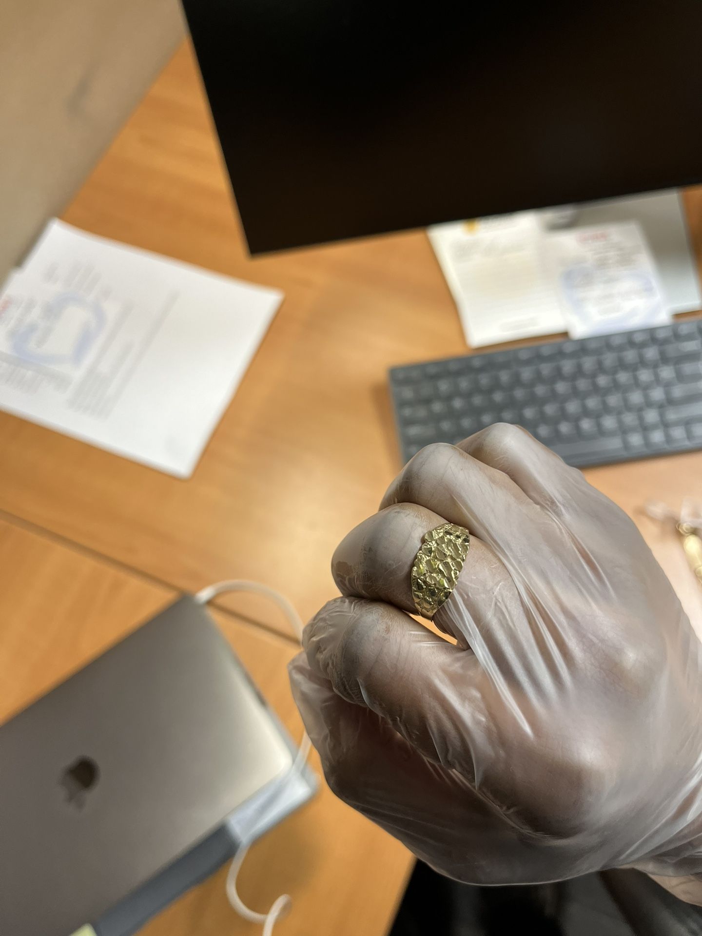 10k Nugget Ring