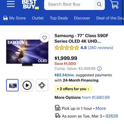 Samsung 77” OLED S90 series