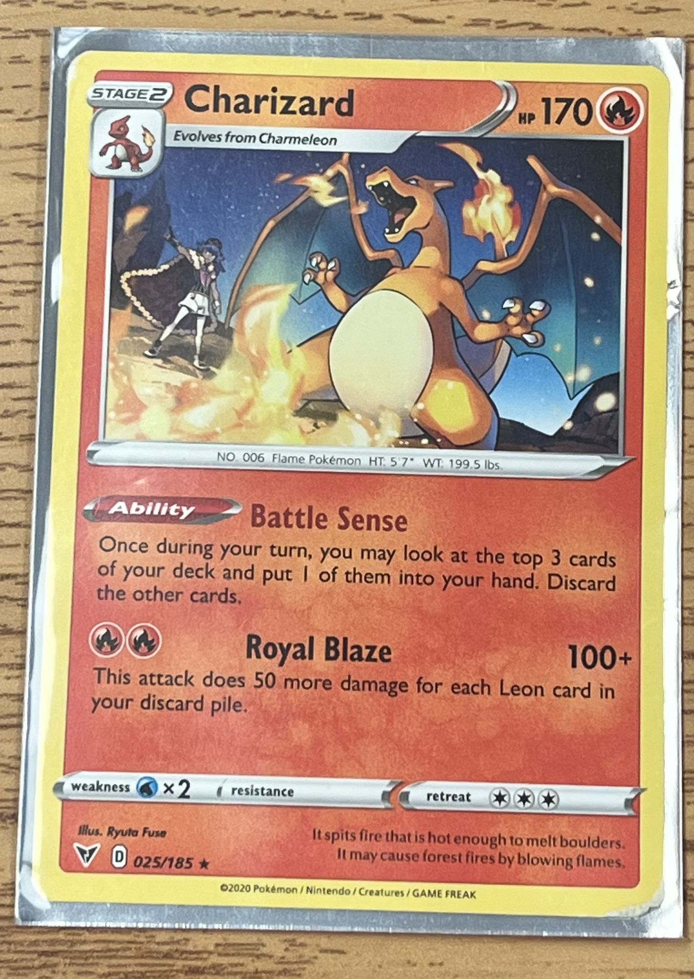 Pokemon Charizard Card