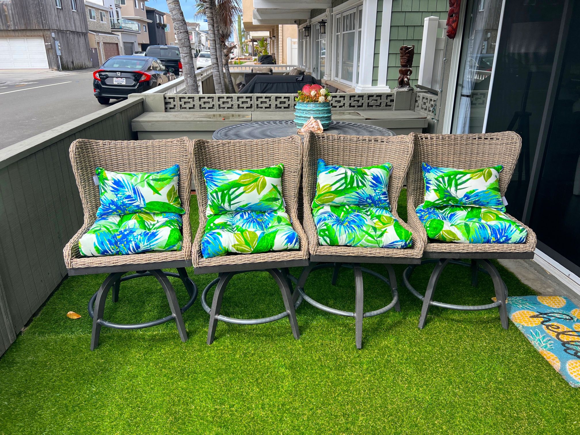 Patio chair seat cushions - brand new - half price 