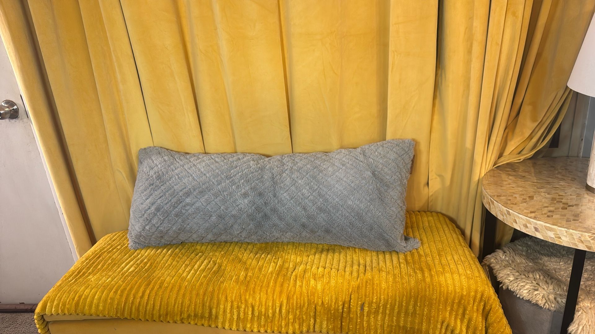 Koolaburra By Ugg Soft Faux-fur And Velvet Body Pillow 
