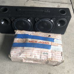 ALPHASONIK Amplifier And Speakers 