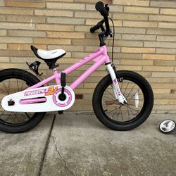 16” Pink RoyalBaby Freestyle Kids Bike