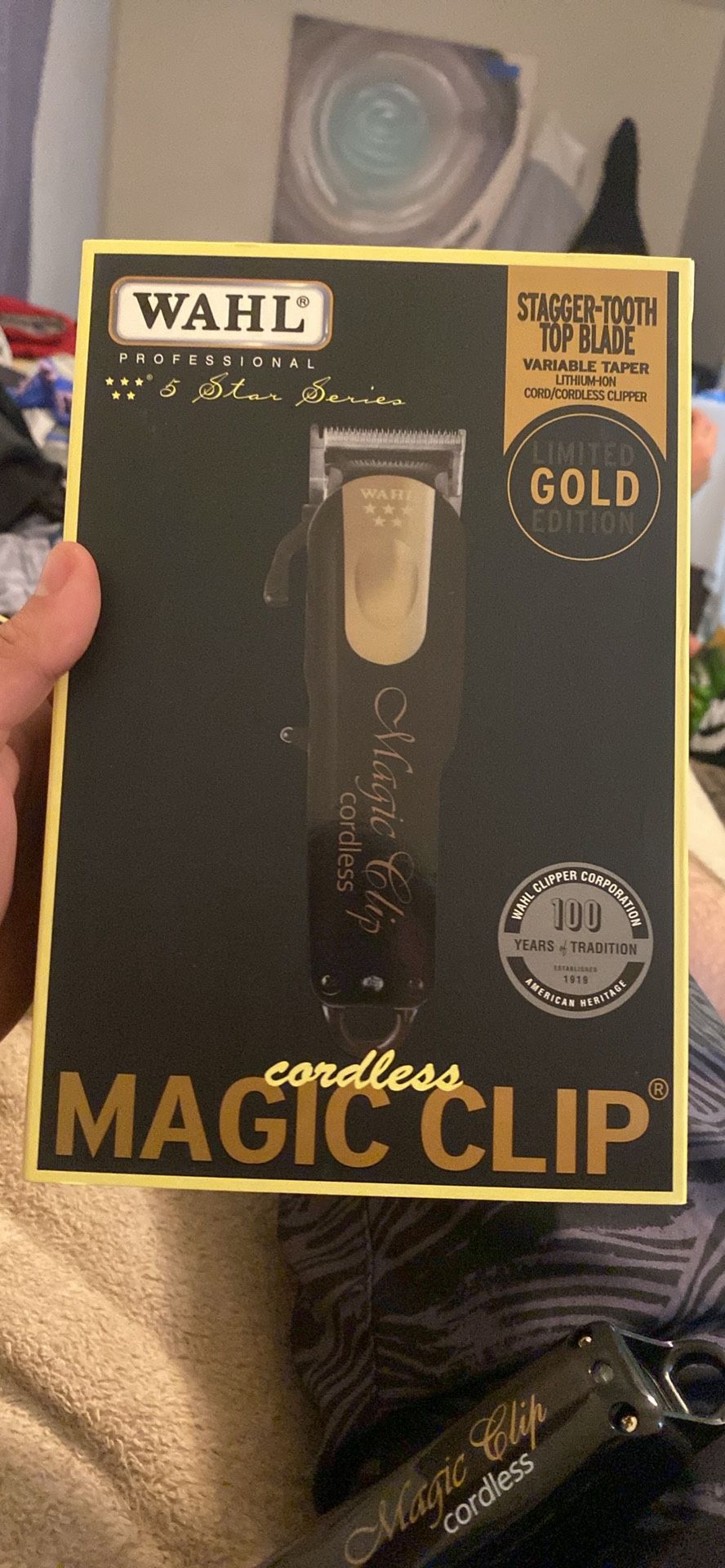 Brand new Limited GOLD edition magic clip cordless wahl 5 stars professional