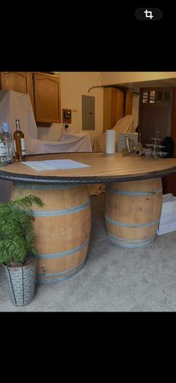 (2) Prestige Whiskey Barrels With Accessories