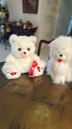 White Dog and bear