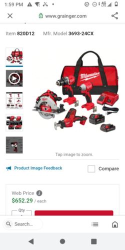 Milwaukee 4 PC M18 tool set