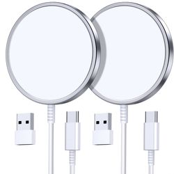 2 Pack Magnetic Wireless Charger