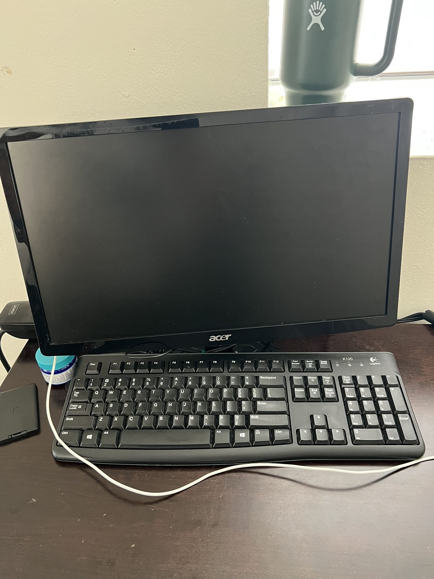 Monitor and Keyboard