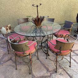 Table and Six Chairs. 