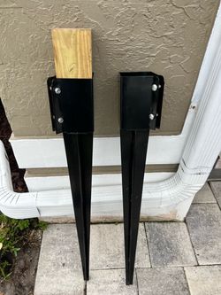 2 Pcs 4 "x 4 "Fence Post Anchors Ground Spike