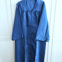 Jostens Graduation Cap and Gown Blue 5'10" - 6'  Clean