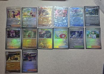 Pokemon Prismatic Evolutions. Poke ball hollow, Hollow, RH, rare, double rare. 88 cards