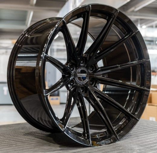 VOSSEN HFX-2  GLOSS BLACK  . SIZE 18X9 / 20X9 /20X10/ 22X9 / 22X10 /22X12 -24X10- 26X10  6 LUG