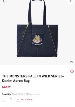 Labubu Monsters denim bag