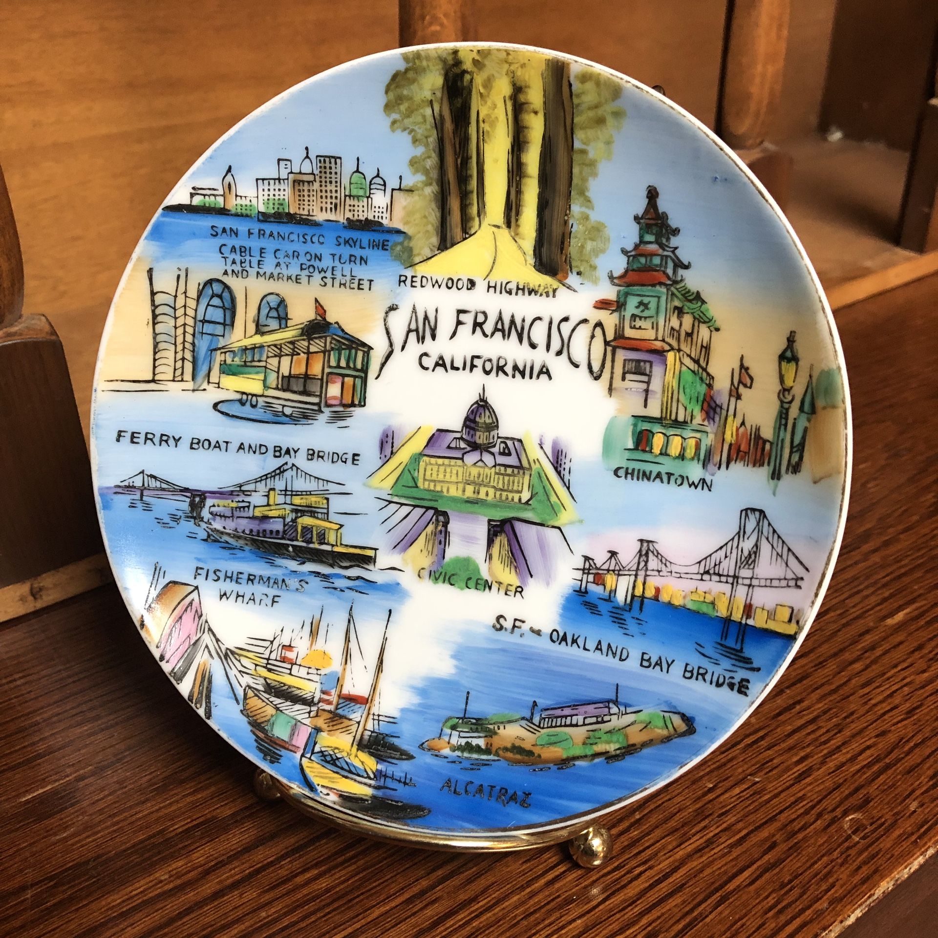 Vintage San Francisco California Plate