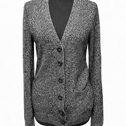 Mudd Black White Marled Knit Cardigan Sweater Women’s Small Never Worn