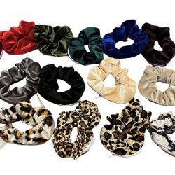 Velvet Pocket Scrunchies