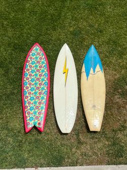 Old surfboards vintage