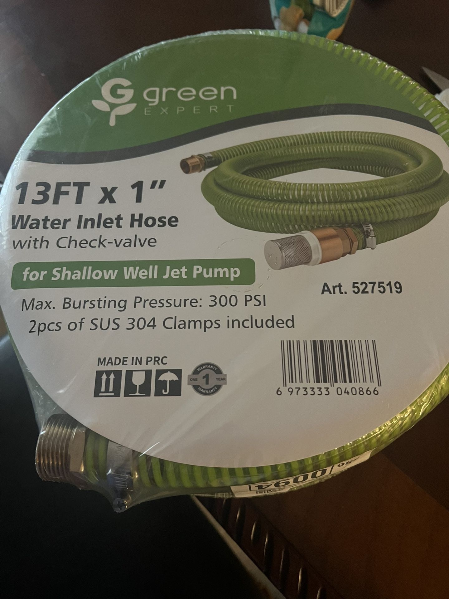 Inlet Hose For Well