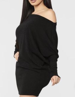 Fashion Nova Sexy Off The Shoulder Ultra Mini Dress/Tunic Size M - Good Preloved Condition 