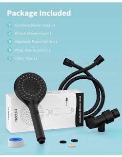 Two handheld shower heads