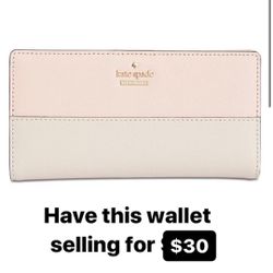 Kate Spade Wallet $30