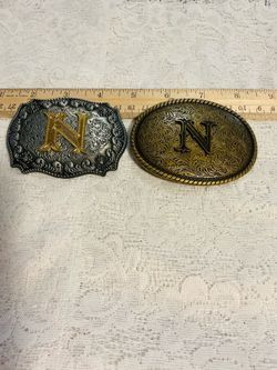 NEW LETTER *N* BELT BUCKLES - $12 each