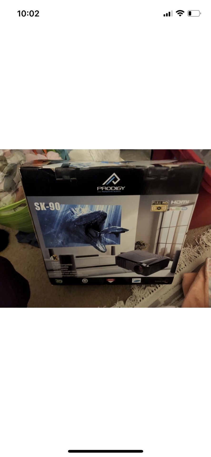 Prodigy Innovations SK-90 3D 4K 2160P Home Theater Projector
