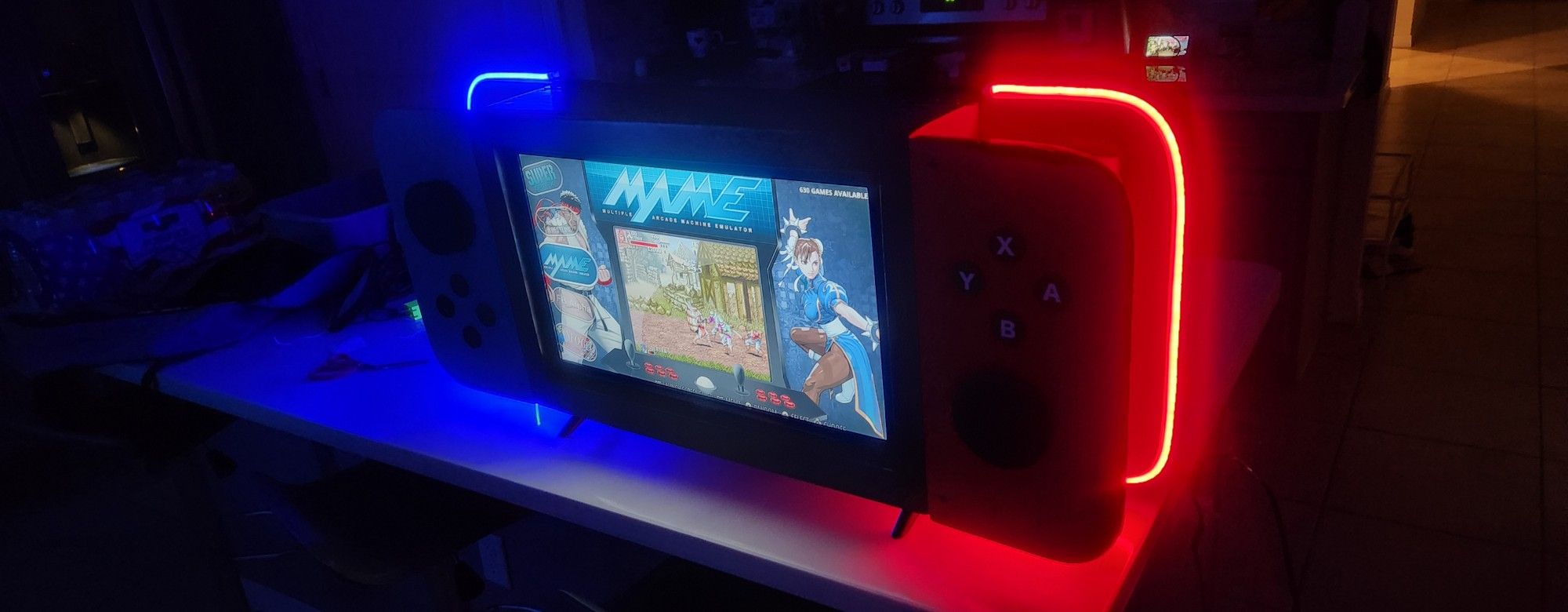 Nintendo Switch Cabinet With Samsung Smart TV And Arcade Unit Installed With 650 Games