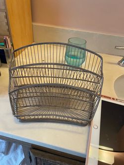 Vintage Metal Wire 3-Tier Desktop Organizer