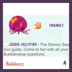 NIB Bubbleezz Super Jessie Jellyfish TOY
