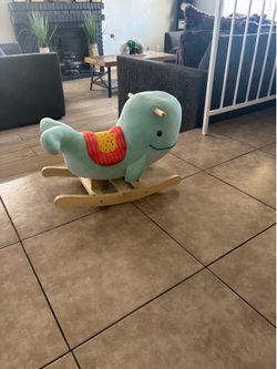 Toddler whale rocker