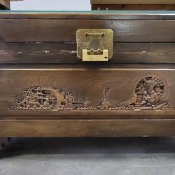 Oriental Solid Wood Chest