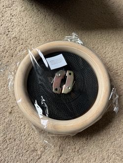 Wooden Gymnastic Ring with Straps