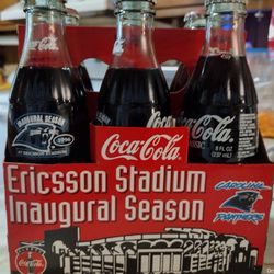 Carolina Panthers Inaugural Season Coca-Cola Bottles