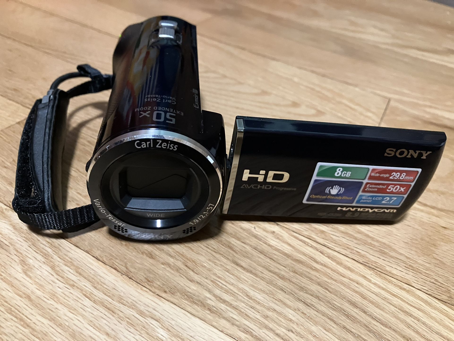 Sony Handycam HDR-CX290 8.9MP Digital Camcorder with 8GB Memory