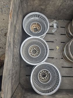 14x7 4 Lug Spoke Wire Wheels 