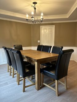 6’x3’ Solid oak wood extending table W Chairs !