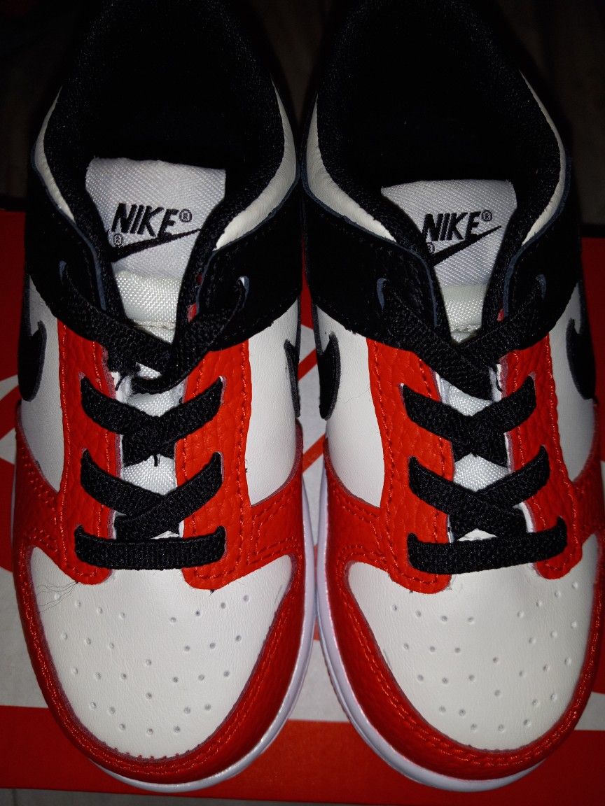 Brand New Nike Low Dunk 75th Anniversary Sail Black Black Chili