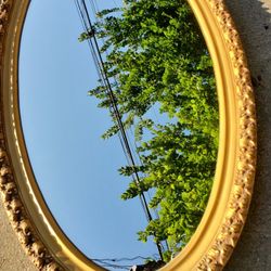 Vintage Oval Huge Hanging Mirror