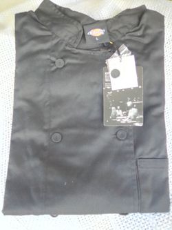 New Black Large Chef's jacket