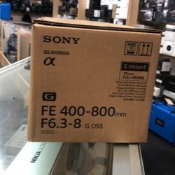 Sony FE 400-800mm F/6.3-8 G OSS Lens Sony E